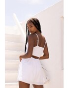 Blanco by Nature Women's Twist Front Short Dress - White