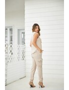 Blanco by Nature Women's Cargo Pants - Beige