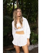 Blanco by Nature Women's Oversized Beach Shirt - White