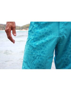 Ocean Surfari H2O Magic Print Boardshort Crossover -  Aqua