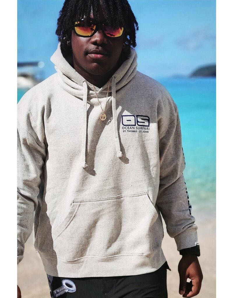 Ocean Surfari O/S Pull-Over Hoodie Heather Gray