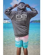 Ocean Surfari Burnout P/O Hoodie Charcoal