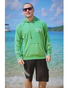 Ocean Surfari Men's Burnout P/O Hoodie Surf Green