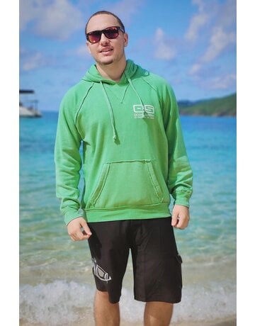 Ocean Surfari Men's Burnout P/O Hoodie Surf Green