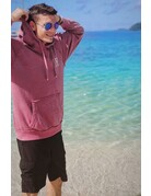 Ocean Surfari Burnout P/O Hoodie Wine