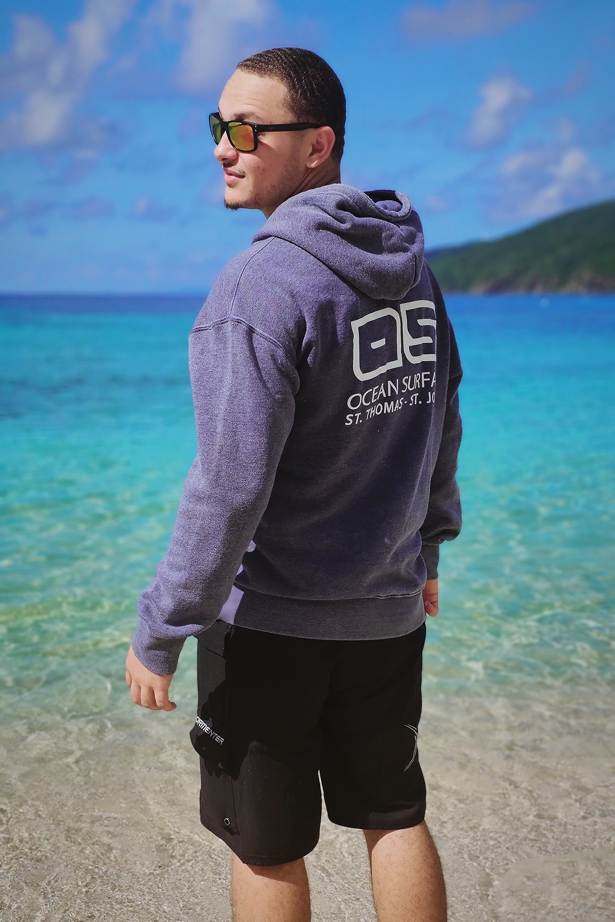 Deep blue hoodie hot sale