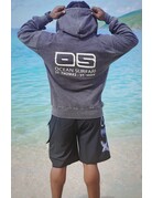 Ocean Surfari F/Z Burnout Hoodie Charoal