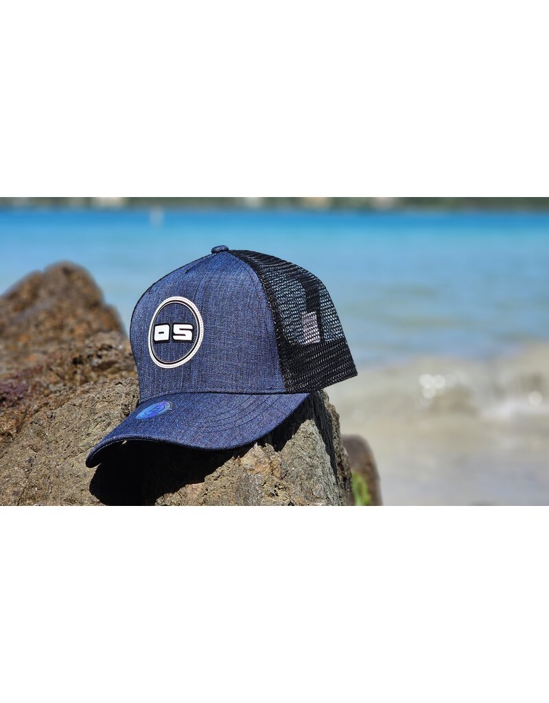 Lucky 7 OS Trucker Hat with Black Mesh