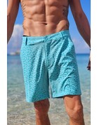 Ocean Surfari H2O Magic Print Boardshort Crossover -  Aqua