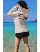 Ocean Surfari Ladies Brushed Hacci Zip Hoodie Coconut