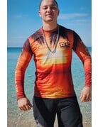 Ocean Surfari OS SPF 50+ Performance Men's LS Sunset