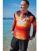 Ocean Surfari OS SPF 50+ Performance Men's LS Sunset