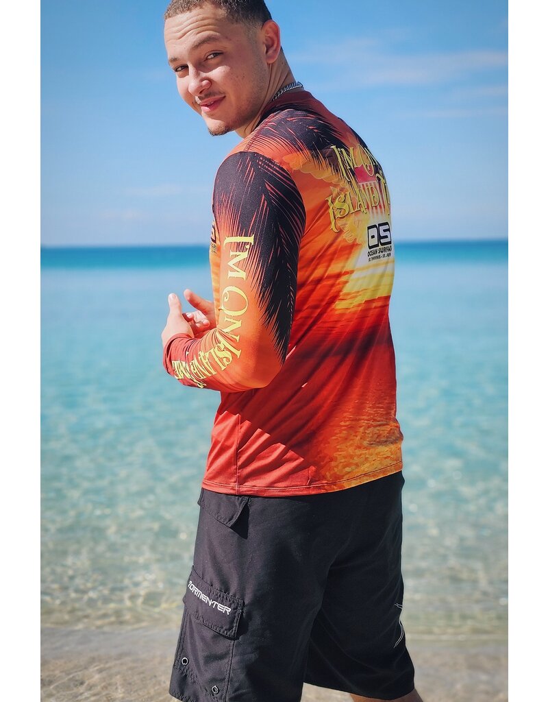 Ocean Surfari OS SPF 50+ Performance Men's LS Sunset