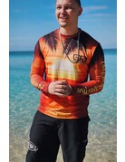 Ocean Surfari OS SPF 50+ Performance Men's LS Sunset