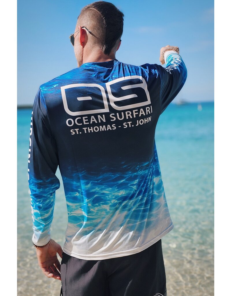 Uzzi OS SPF 50+ Performance Men's LS Ocean