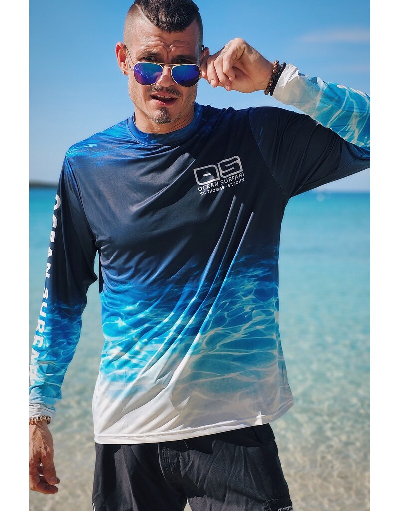 Uzzi OS SPF 50+ Performance Men's LS Ocean