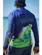 Ocean Surfari OS SPF 50+ Performance Men's LS Iguana FOTP