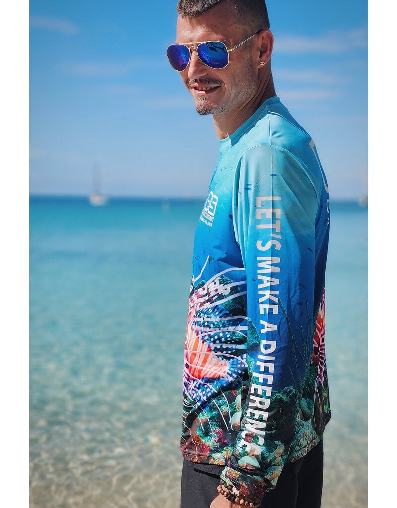 OS SPF 50+ Performance Men's LS Lionfish - FOTP - Ocean Surfari