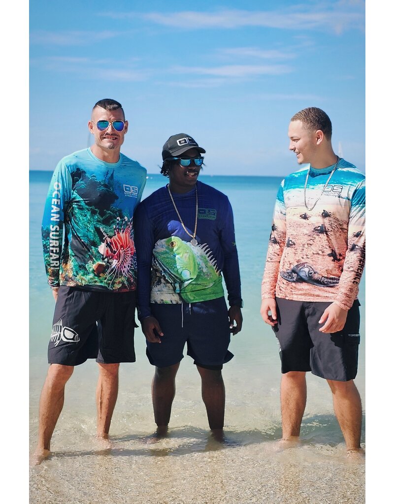 OS SPF 50+ Performance Men's LS Turtles - FOTP - Ocean Surfari