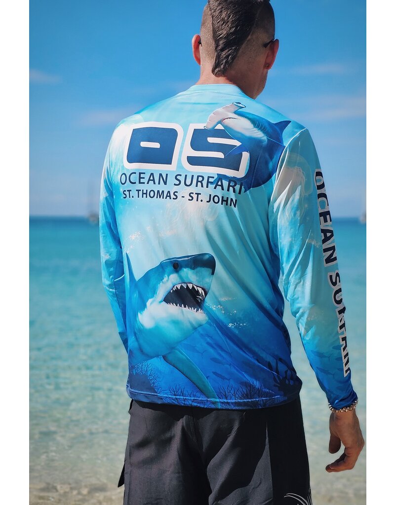 Uzzi OS SPF 50+ Performance Men's LS Sharks