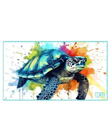 Ocean Surfari Watercolor Turtle Towel/Beach Blanket