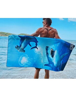 Ocean Surfari Sharks Towel/Beach Blanket