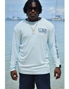 Ocean Surfari OS SPF 50+ Performance Men's LS Ice Blue