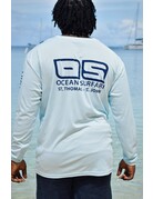 Ocean Surfari OS SPF 50+ Performance Men's LS Ice Blue