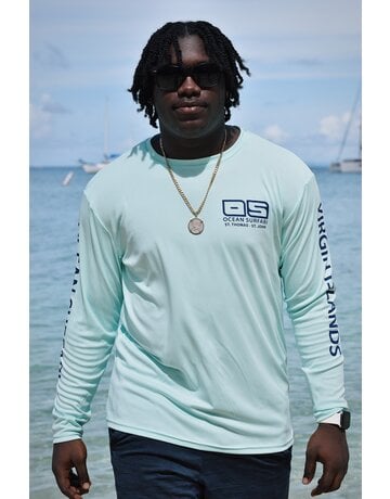 Ocean Surfari OS SPF 50+ Performance Men's LS Seafoam