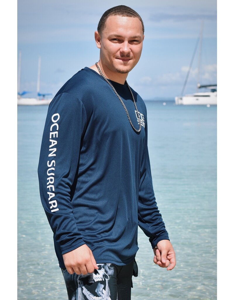 Ocean Surfari OS SPF 50+ Performance Men's LS Navy