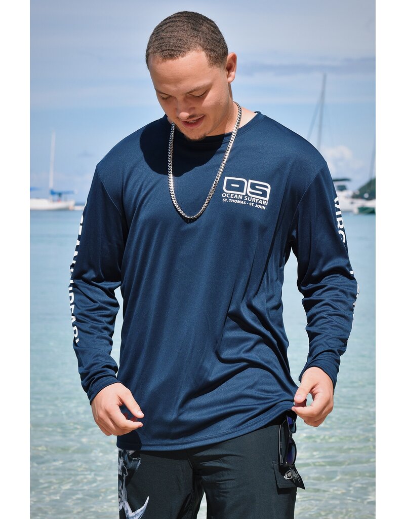 Ocean Surfari OS SPF 50+ Performance Men's LS Navy