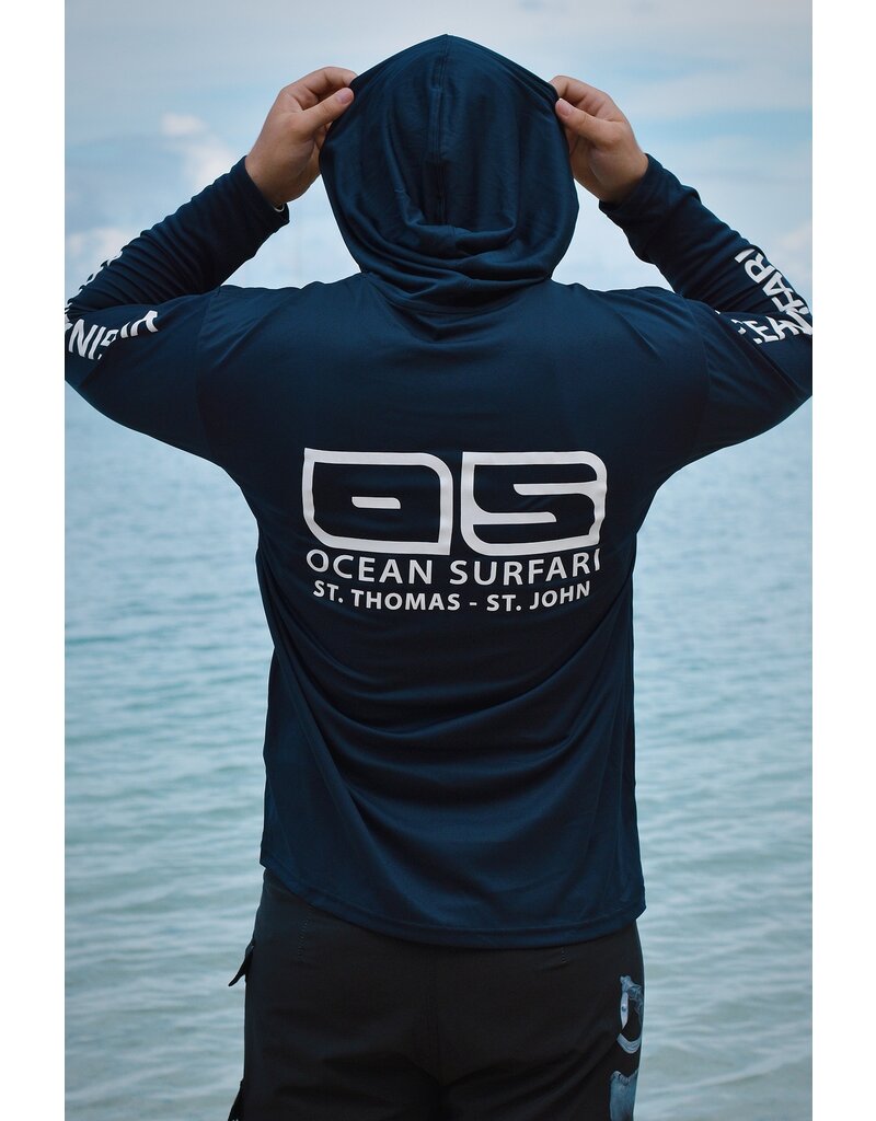 Ocean Surfari OS SPF 50+ Performance Men's Hoodie Navy