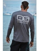 Ocean Surfari OS SPF 50+ Performance Men's LS Charcoal