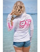 Ocean Surfari OS SPF 50+ Performance Lad LS 1/4 Zip White