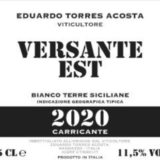 Eduardo Torres Acosta, Versante Est Bianco IGT Terre Siciliane 2023 Etna