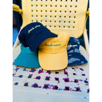Drink Wine Dad Hat Cap