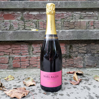 Christmas Champagne Noël Bazin, La Pimpante Rosé d'Assemblage