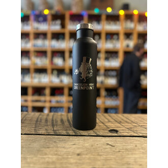 Dandelion Stainless Steel Wine Growler Black