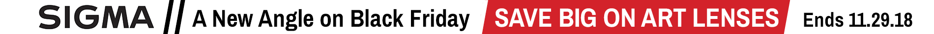 Sigma Black Friday Banner