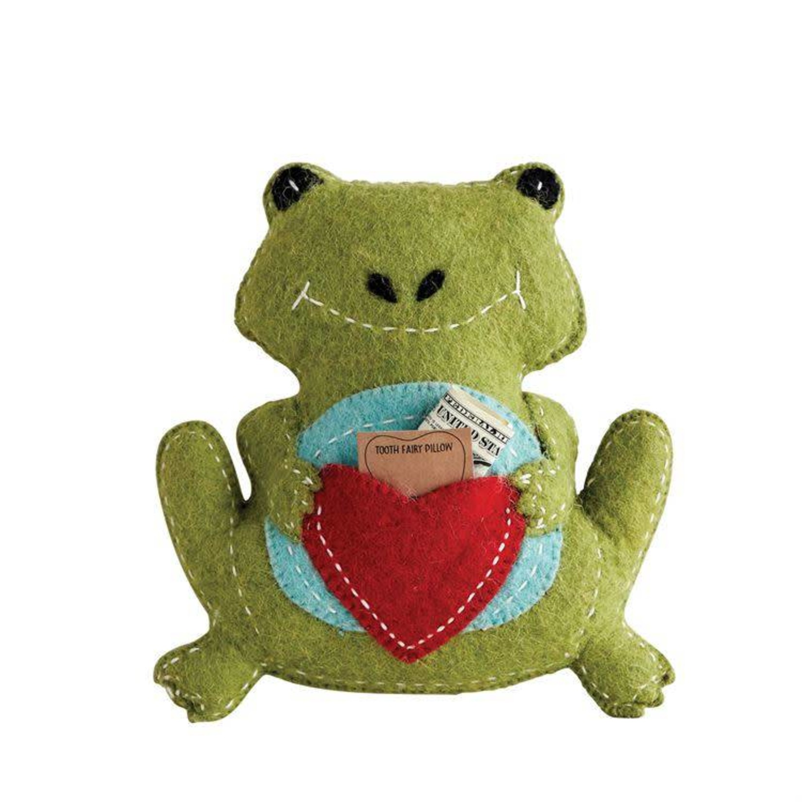 Wool Frog Tooth Fairy Pillow