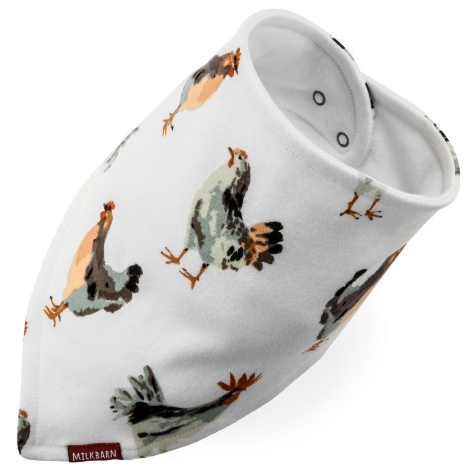 Milk Barn Kids Kerchief Bib Chickens