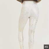 Mono B Gold and White Snakeskin Highwaist Leggings