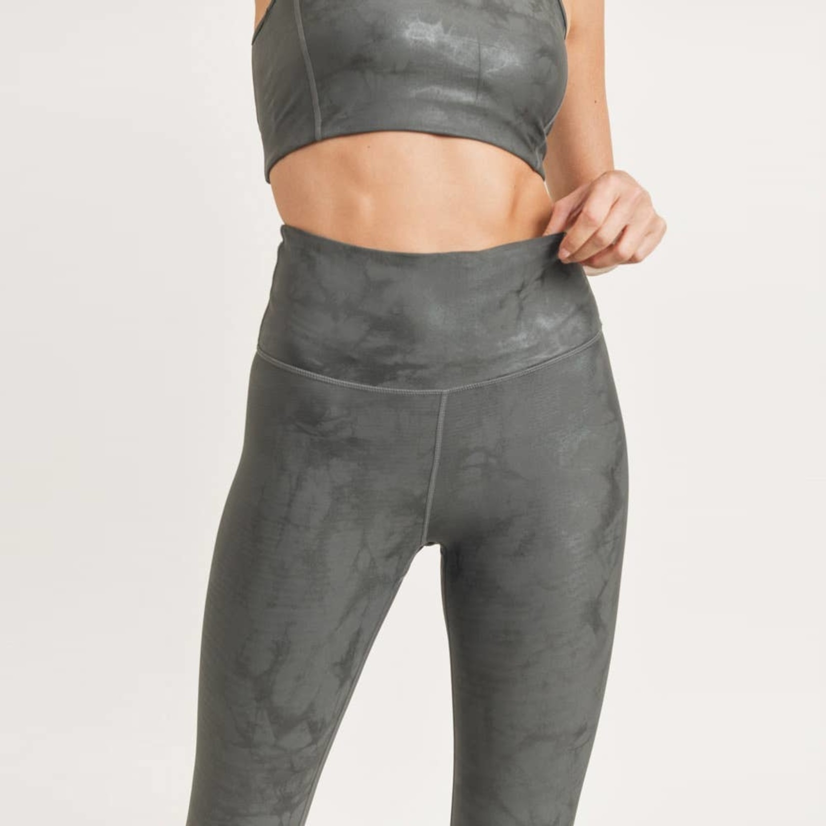 Overlay Metallic Foil Print Highwaist 