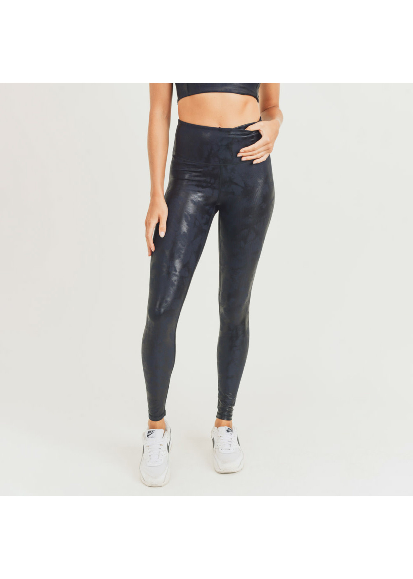 mono b foil leggings