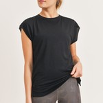 Mono B Perforated Swoop Top