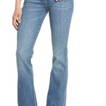 Hidden Jean Mid Rise Medium Wash Happi Flare Jeans