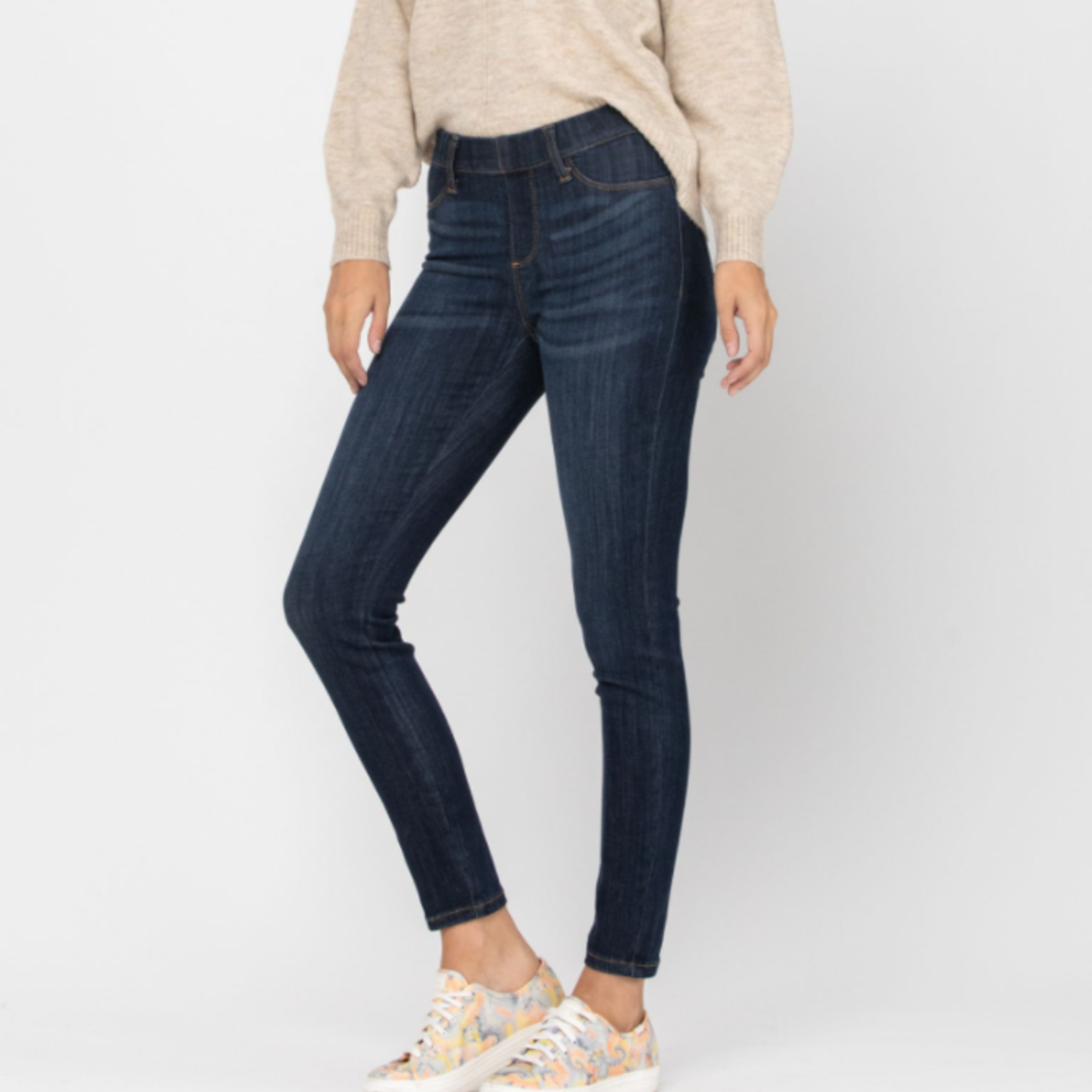 Judy Blue Mid-Rise Pull-On Skinny Jeggings