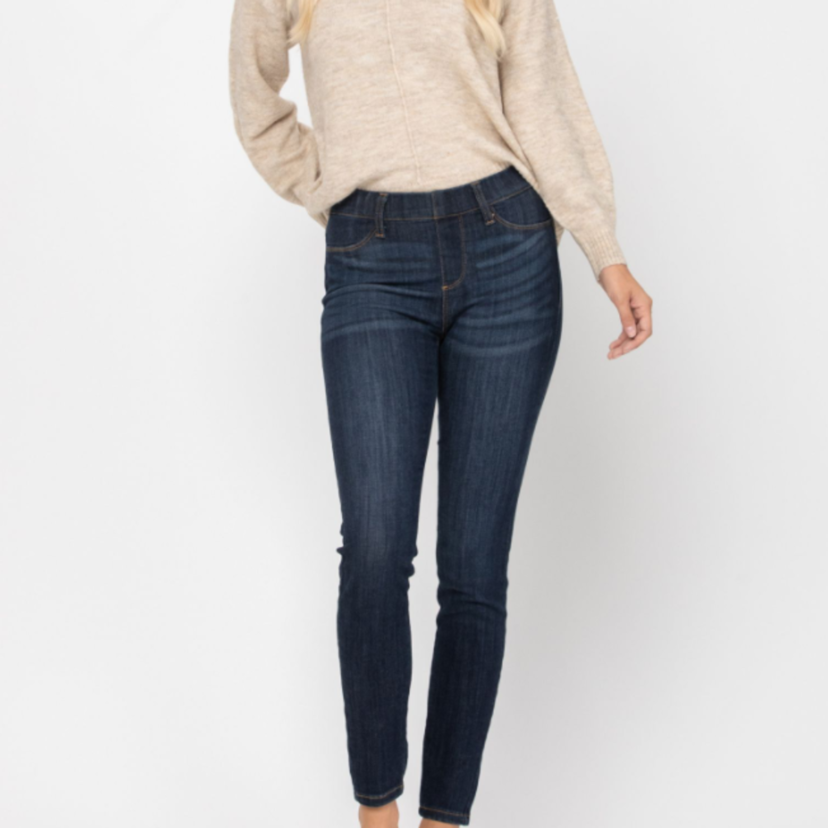 Judy Blue mid-rise Jeggings: Light Wash