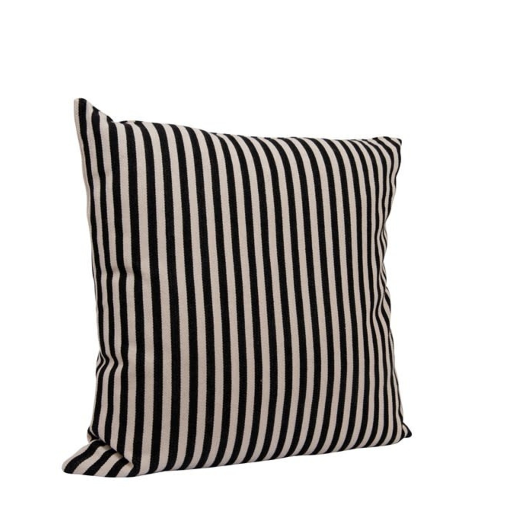creative Co-op Square Black Striped Pillow
