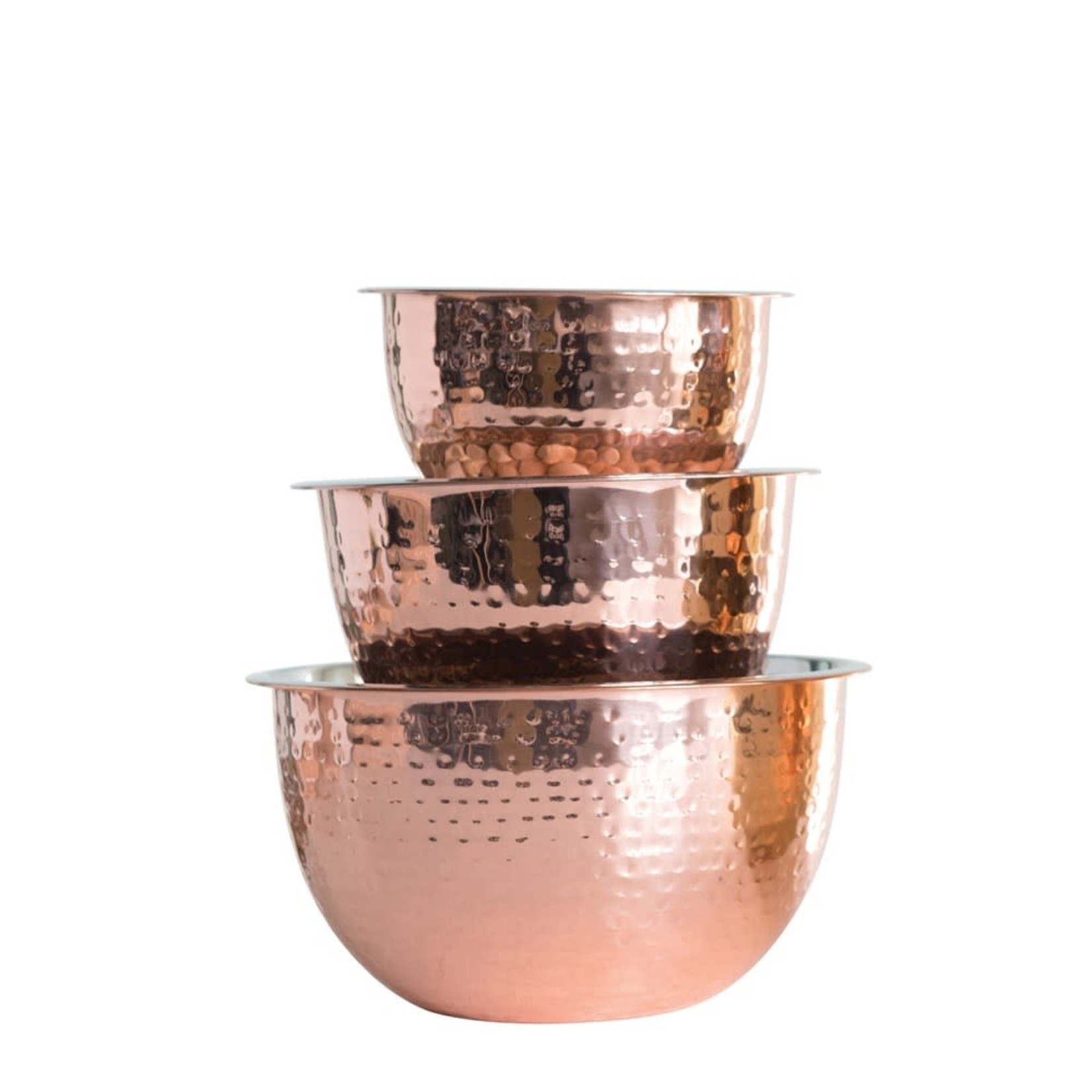 creative Co-op Copper Bowls Set of 3